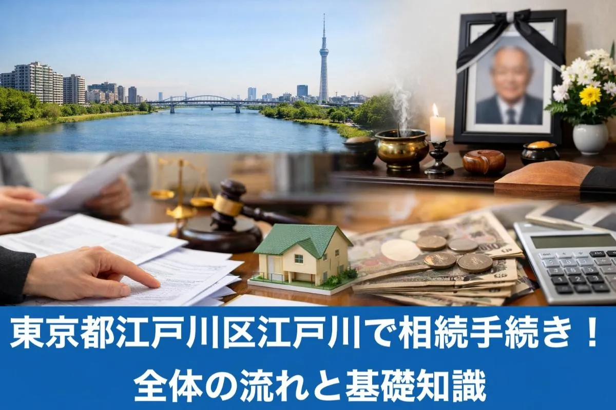 東京都江戸川区江戸川で相続手続き!全体の流れと基礎知識